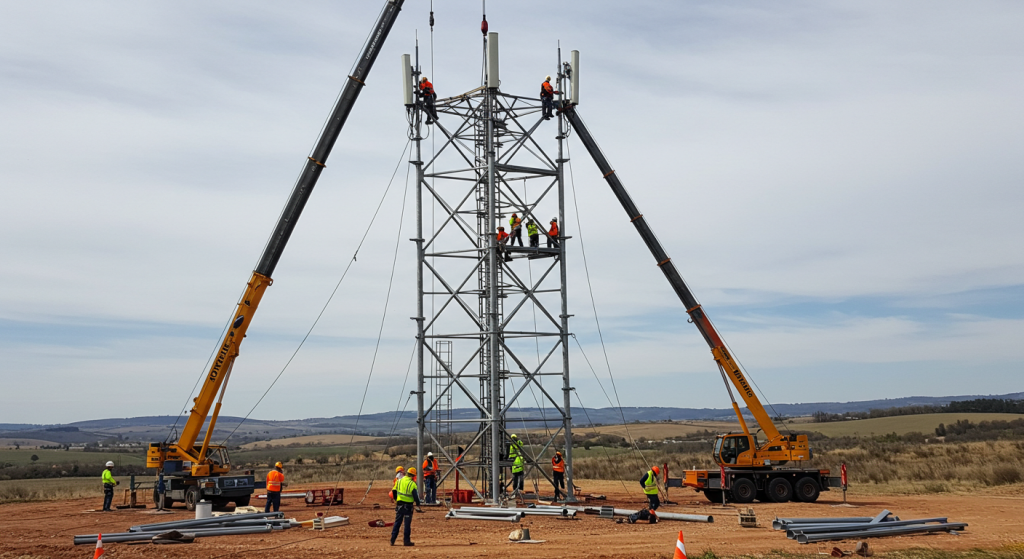 Telecom tower installation