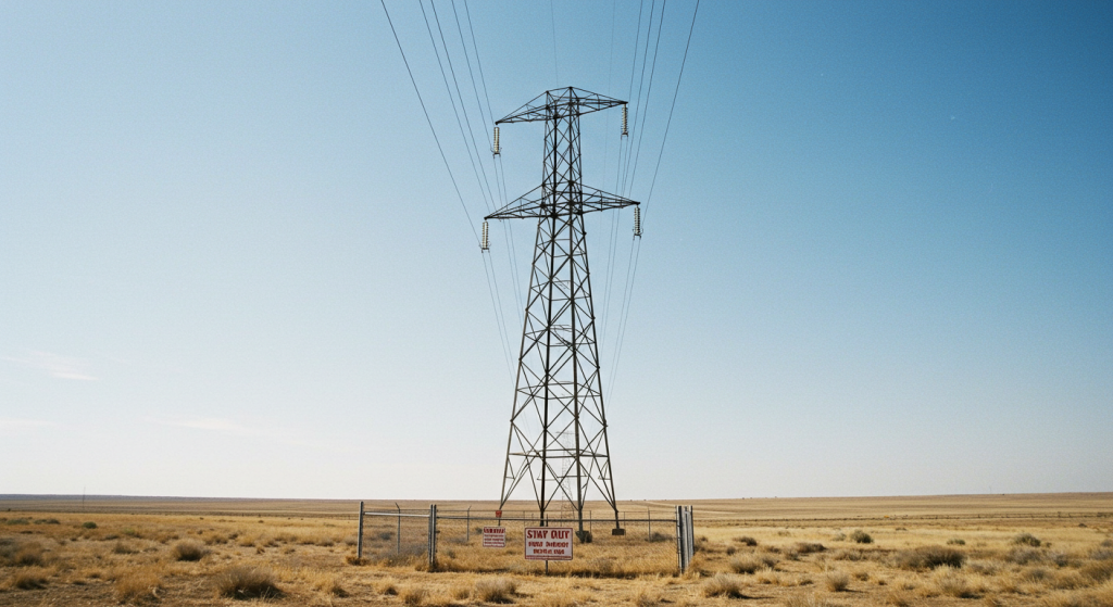 utility towers