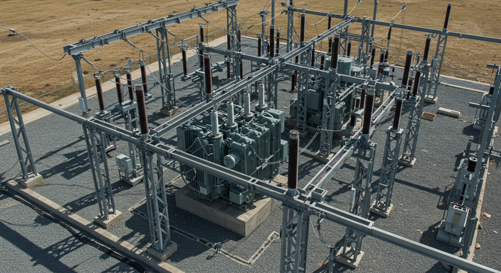 110kV substation framework supplier with design service