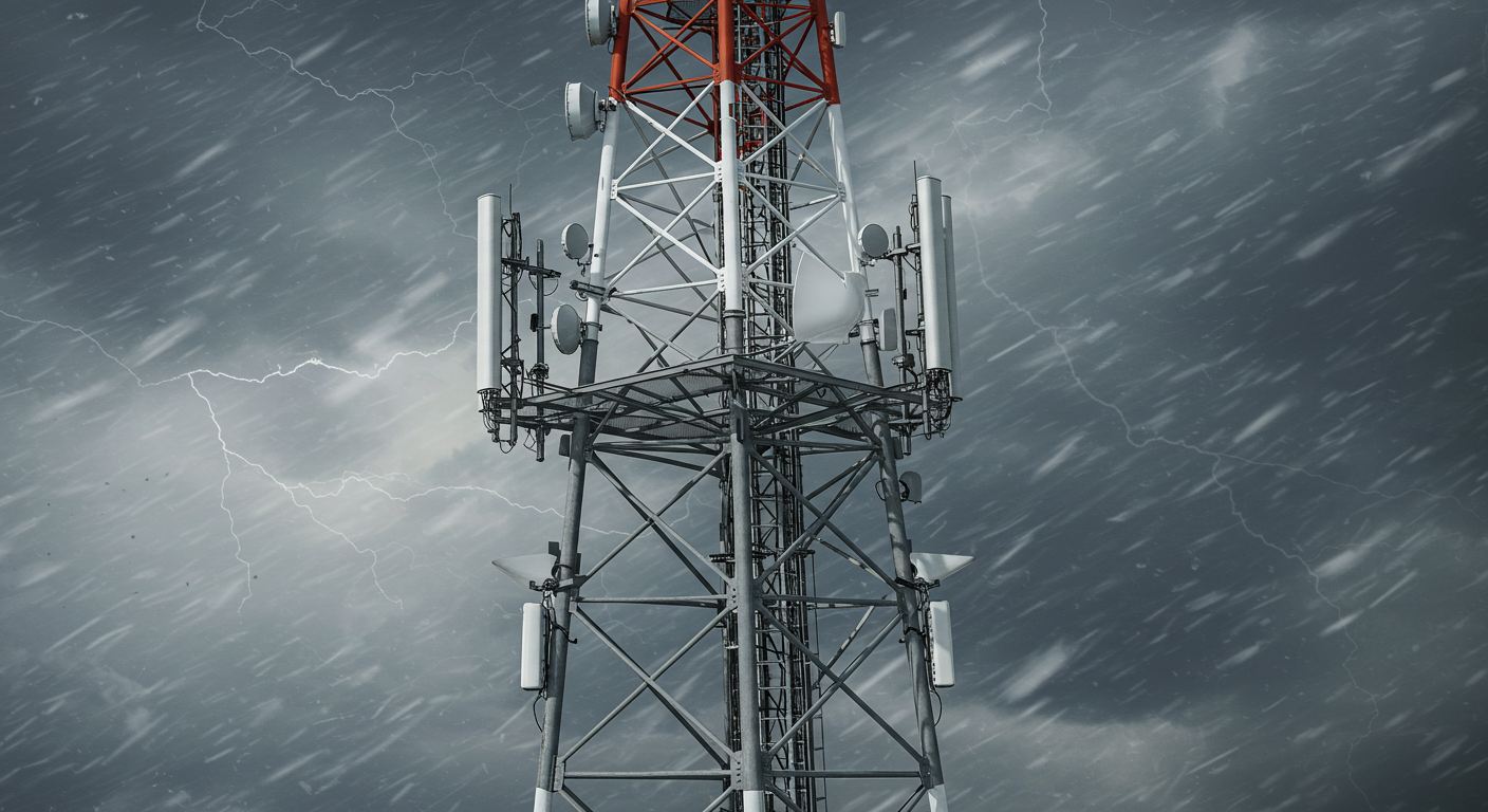 Communication tower wind resistance design