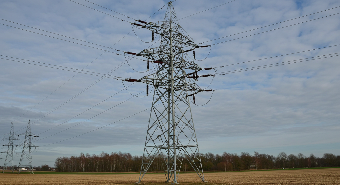 Q355 Q420 steel tower for transmission line
