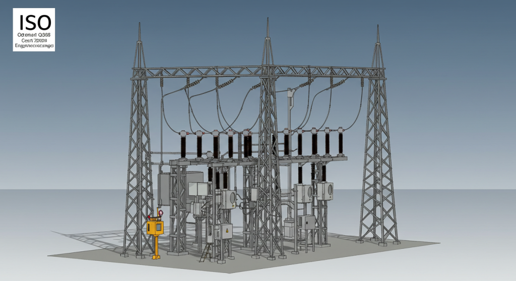 Q355 Q420 substation structure with ISO certification