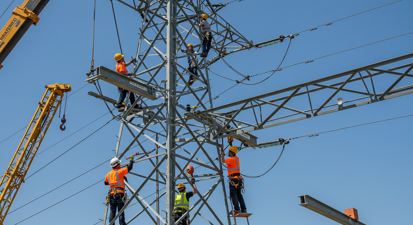 power grid tower installation service