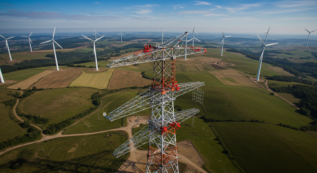 wind-load engineered power tower