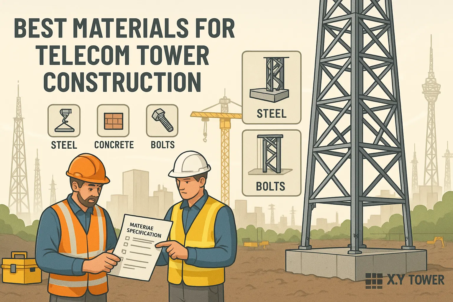 Best Construction Materials for Telecom Towers