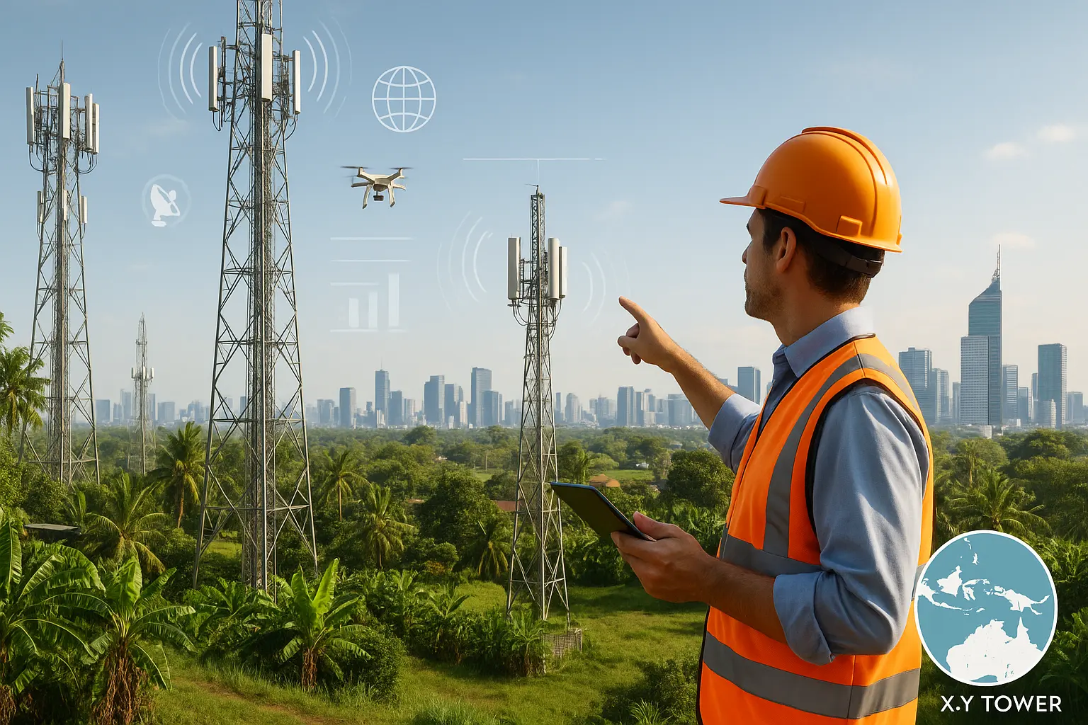 Telecommunication Towers in Indonesia
