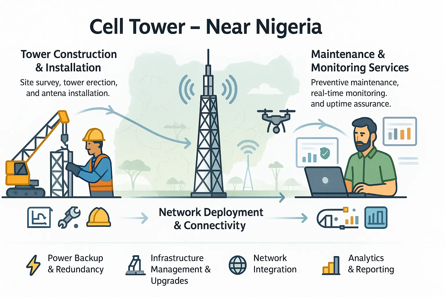 cell tower near Nigeria