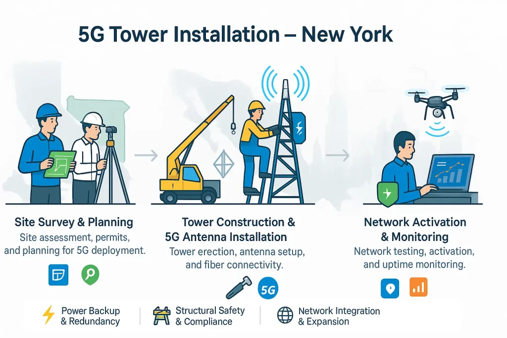 5G Tower Installation in New York