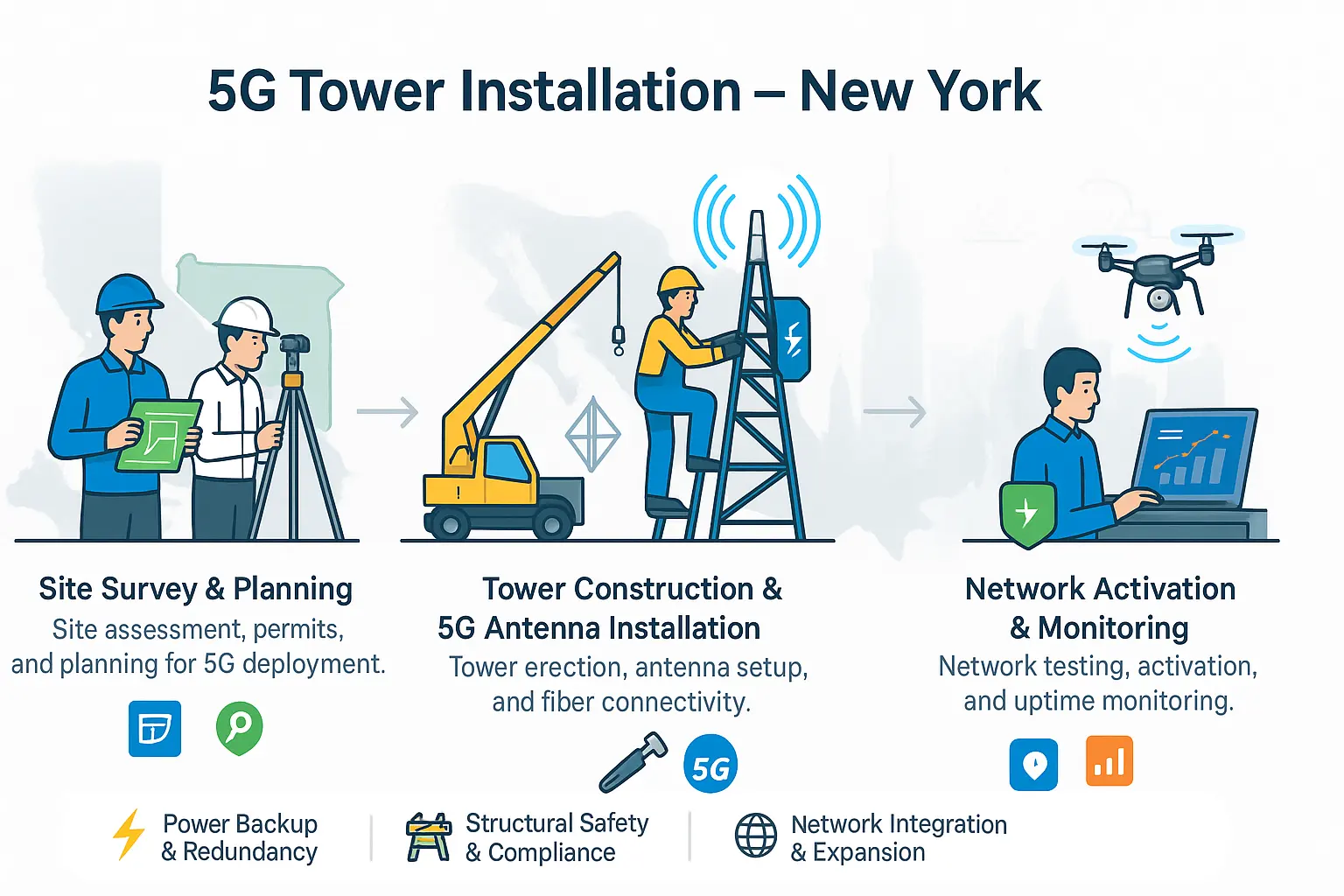 5G Tower Installation in New York