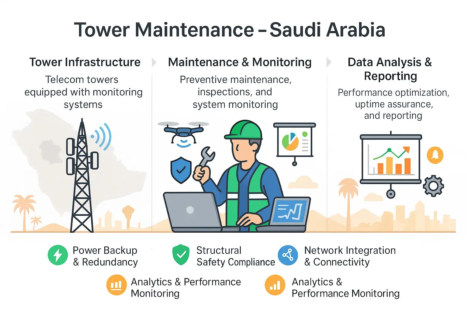 tower maintenance Saudi