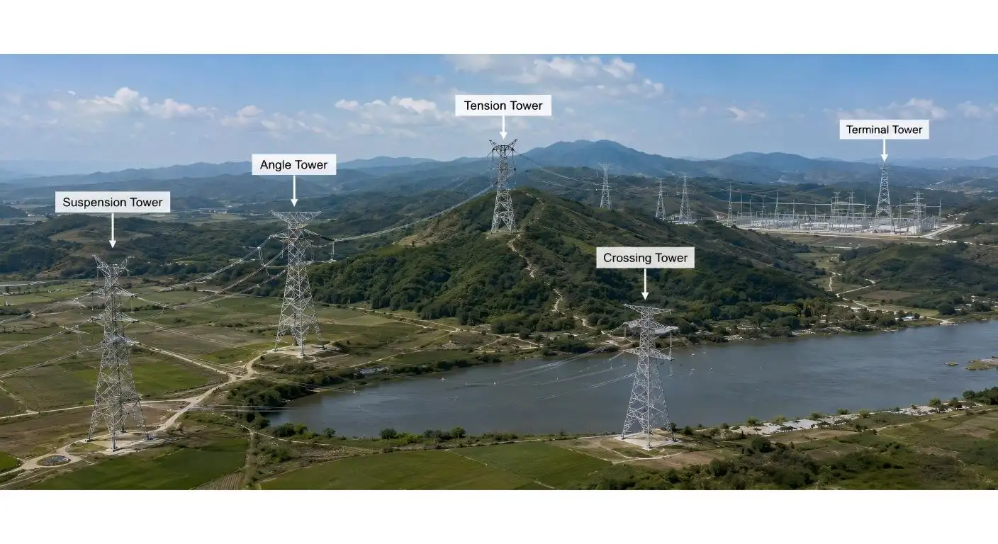 Angle Steel Transmission Tower